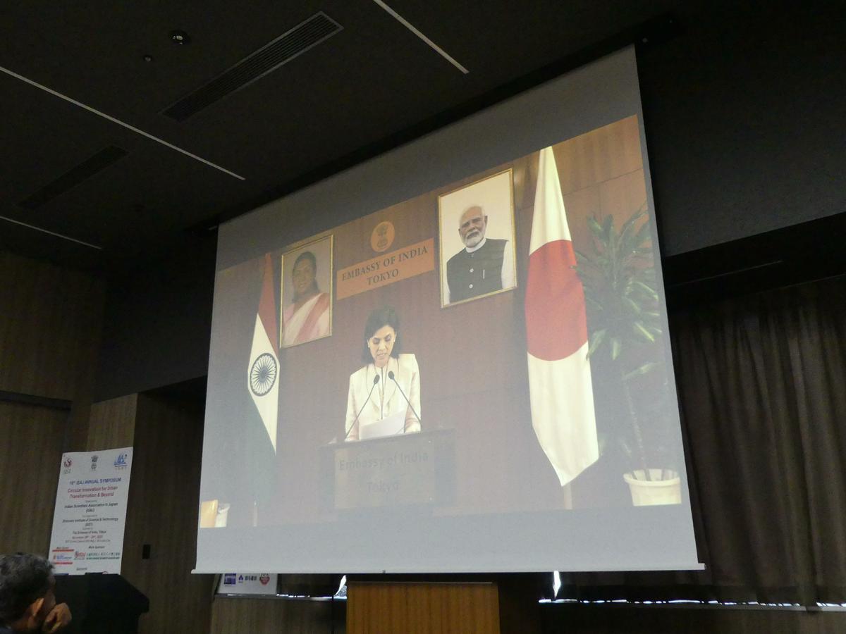 Her Excellency The ambassador addresses